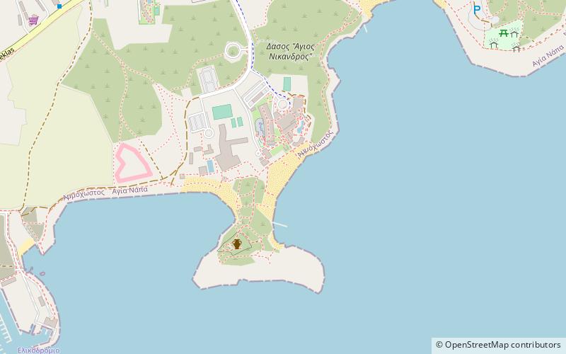 Makronissos Beach location map