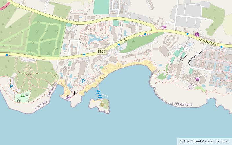 Nissi Beach location map
