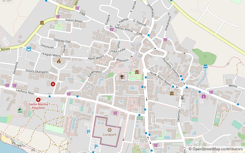 panagia ayia napa location map