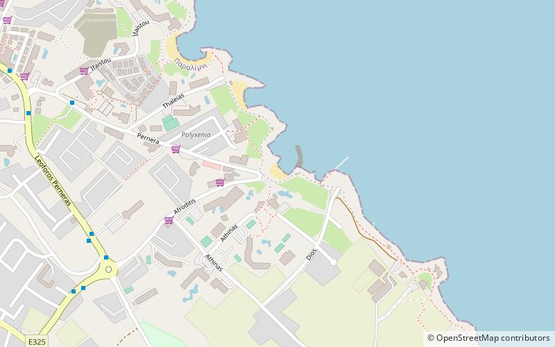 potami bay beach protaras location map