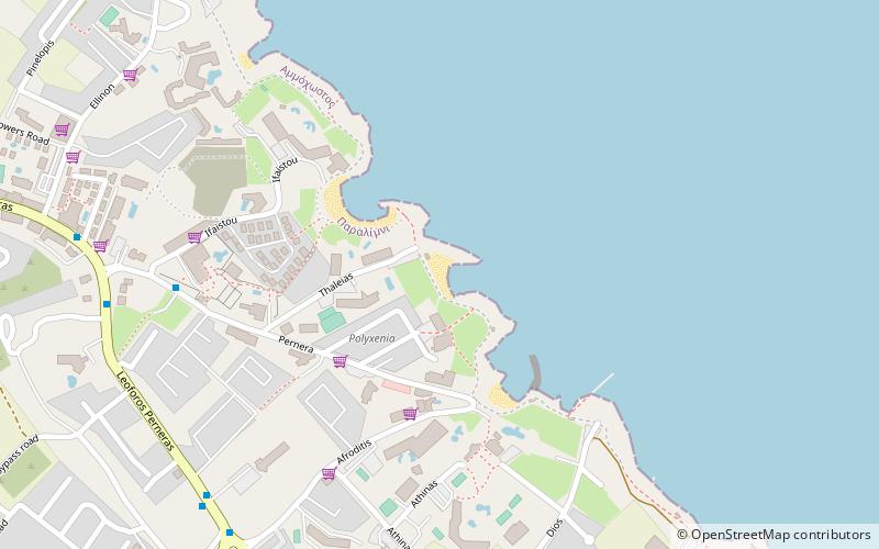 polyxenia beach protaras location map