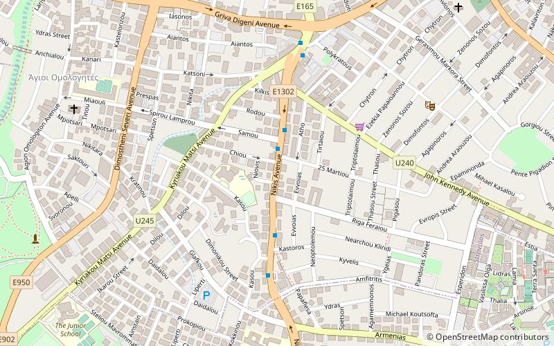 ayioi omoloyites nicosia location map
