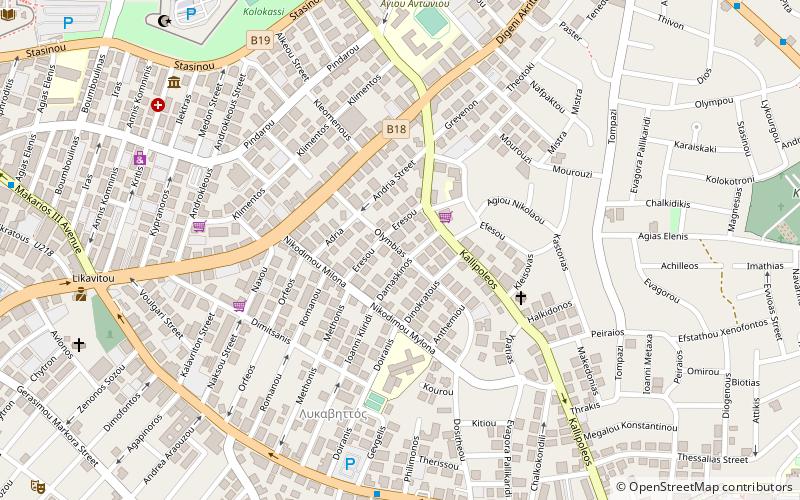 Ayios Antonios location map