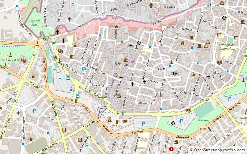 Onasagorou Street location map