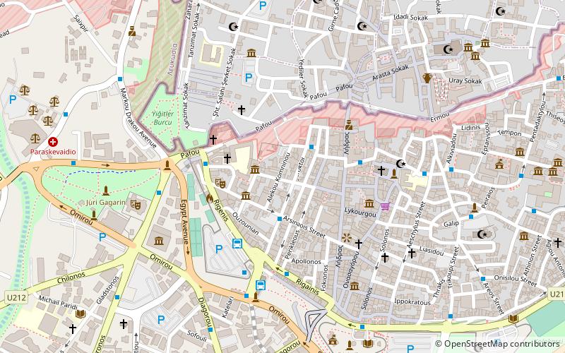centre of cultural heritage nicosia location map