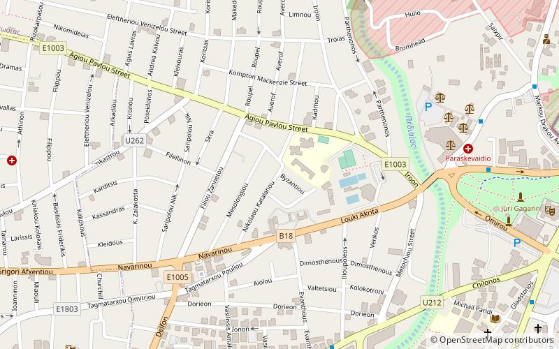 ayios andreas nicosie location map