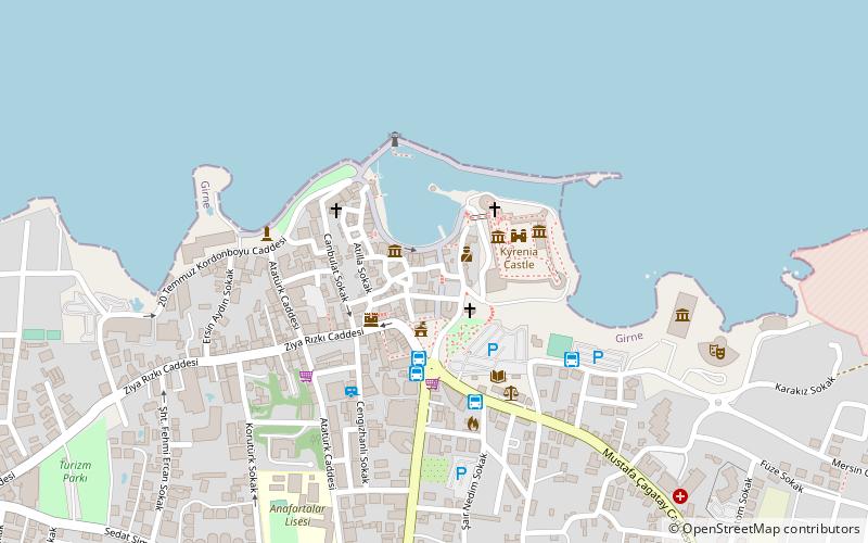 aga cafer pasa camii kyrenia location map