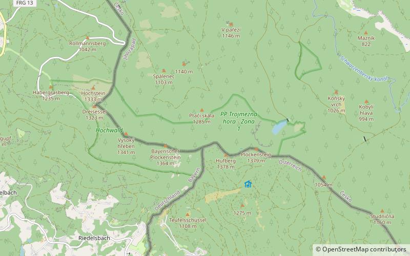 Bayerischer Plöckenstein location map