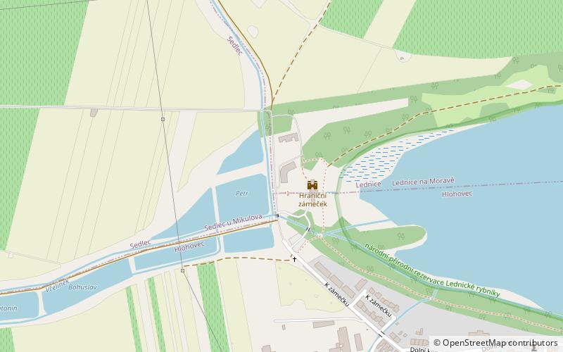 Hraniční zámeček location map