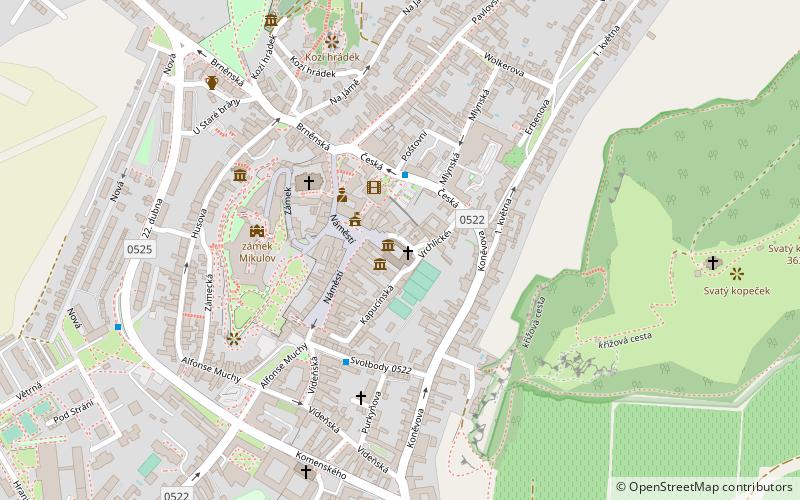 Dietrichstein tomb location map