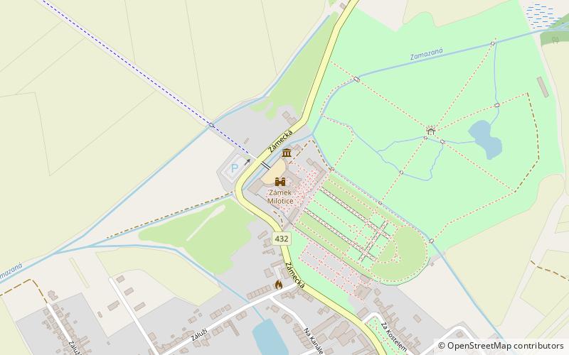 Schloss Milotice location map