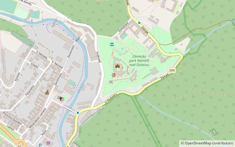 Náměšť nad Oslavou Castle location map