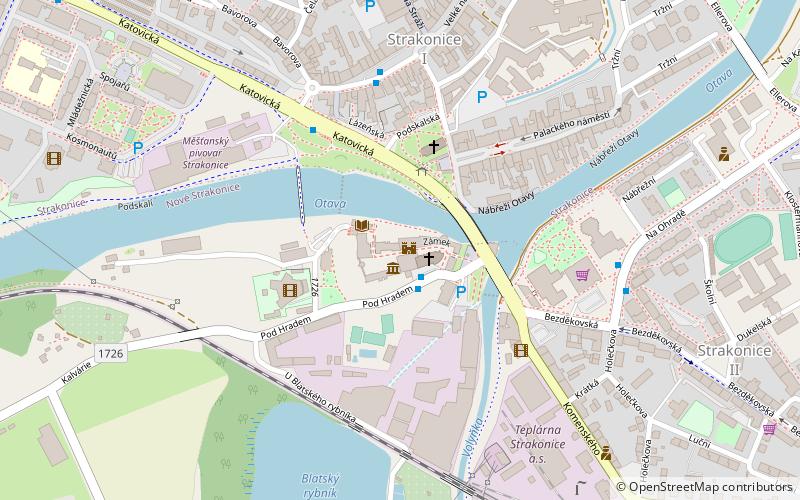 Burg Strakonice location map