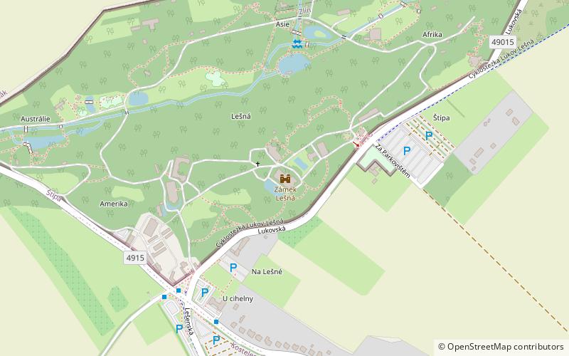 Schloss Lešná location map