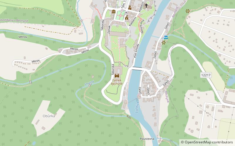 Zámek Bechyně location map