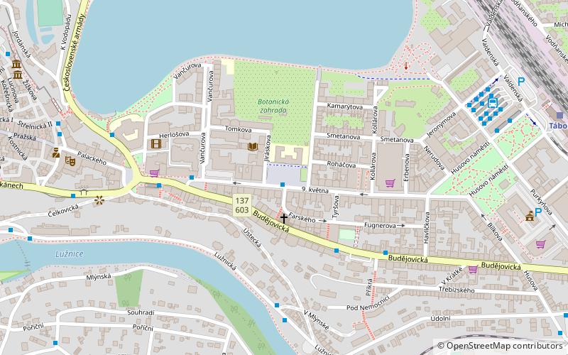 Náměstí T.G.Masaryka v Táboře location map
