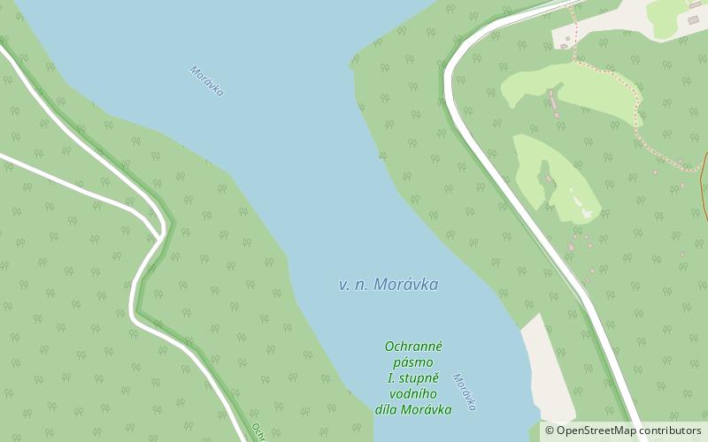 Morávka Dam location map