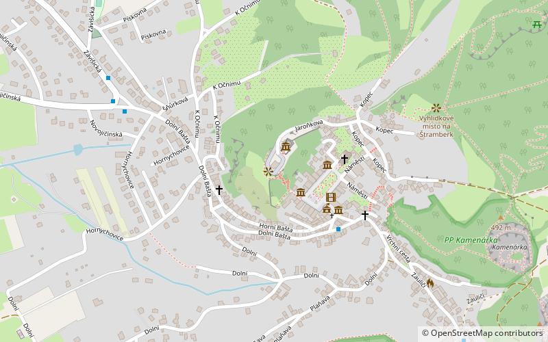 Burg Štramberk location map