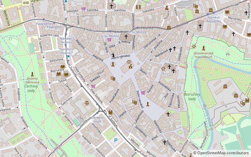 Horní náměstí location map