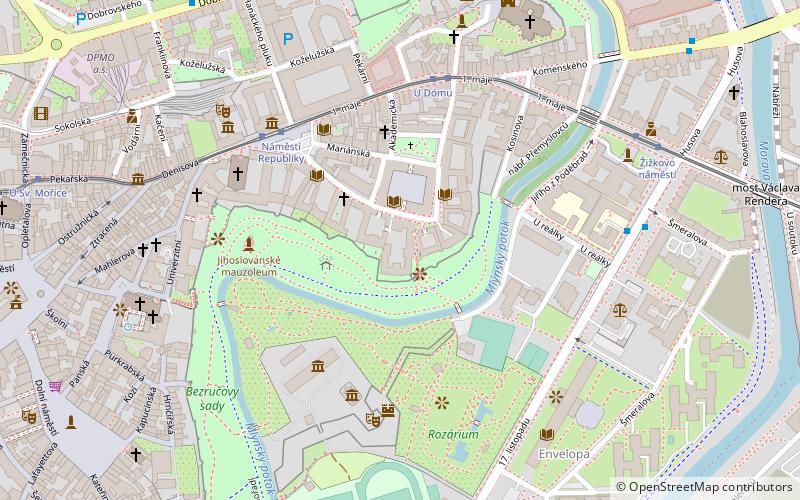 uniwersytet palackiego olomuniec location map