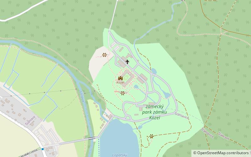Schloss Kozel location map