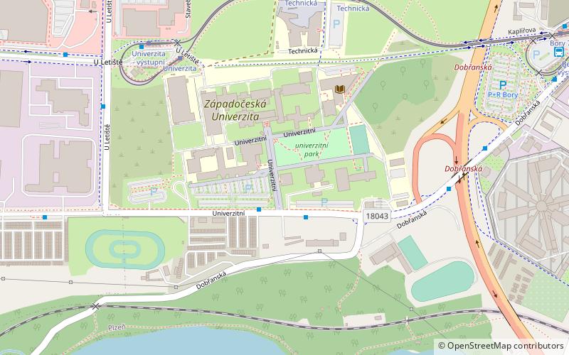 University of West Bohemia location map