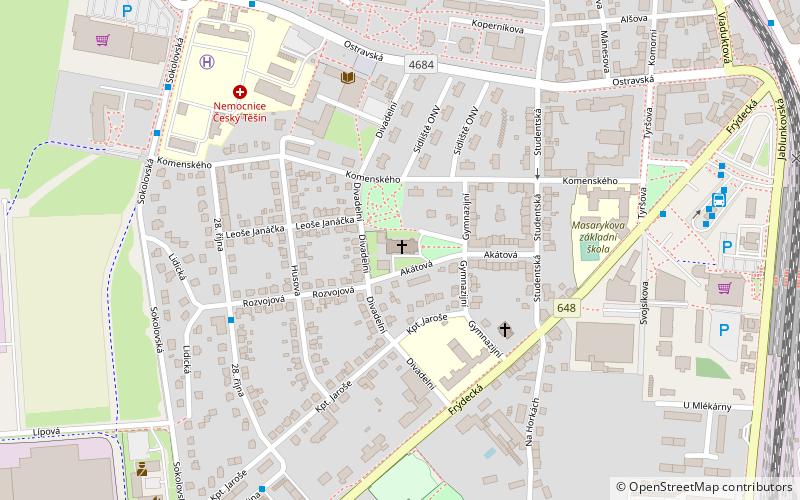 Czech Brethren evangelical church location map