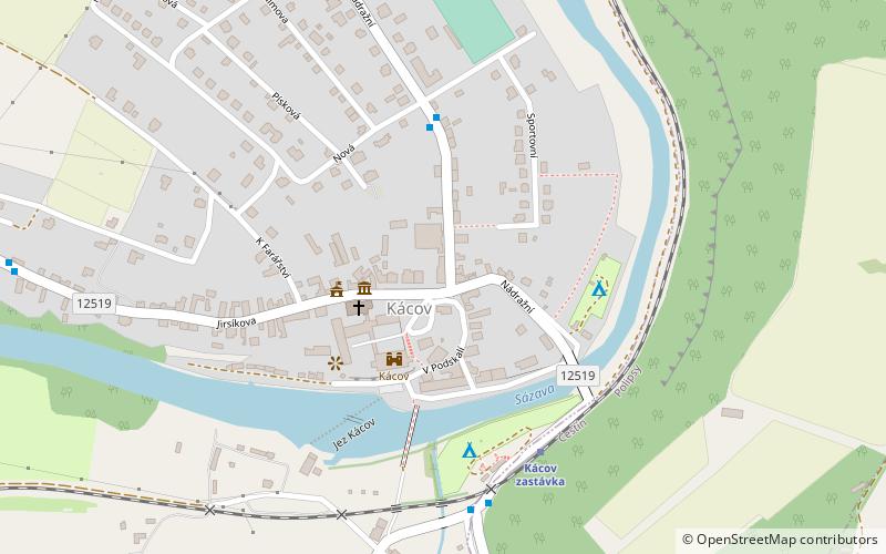 Kácov location map