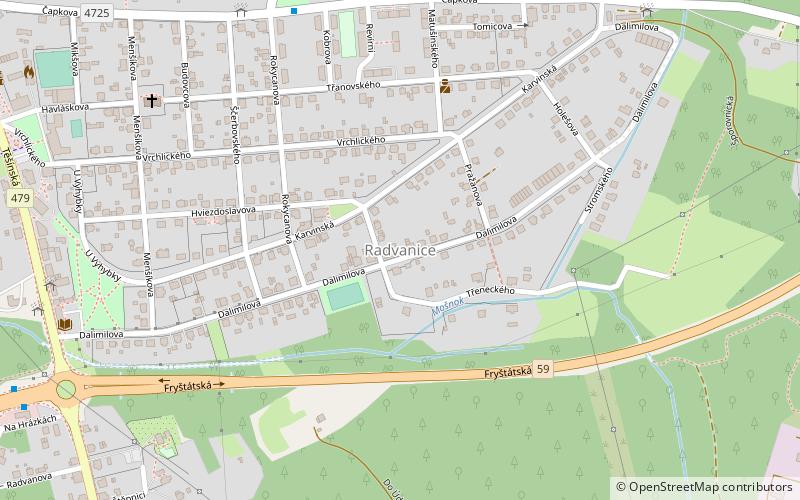 Radvanice location map
