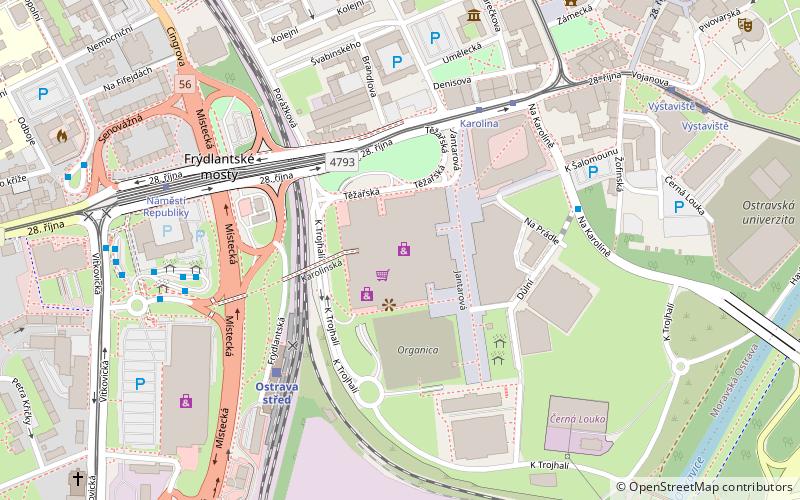 forum nova karolina ostrawa location map