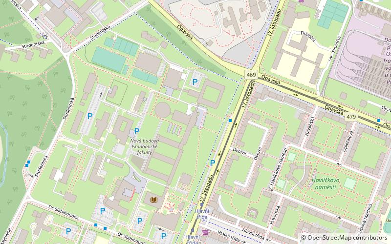 Technical University of Ostrava location map