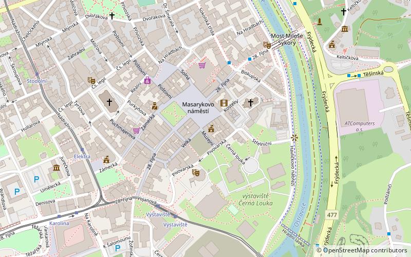 Ostravské muzeum location map