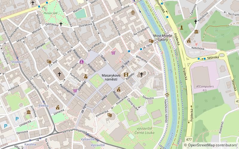 the ostrava museum location map