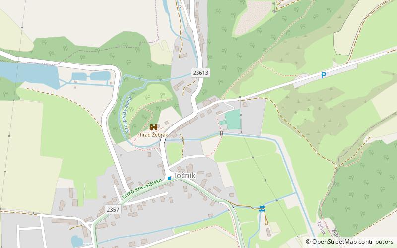 Točník Castle location map