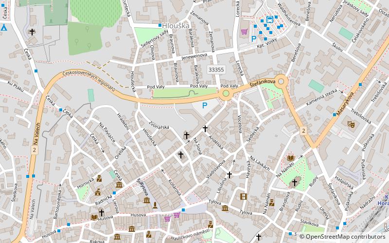 Klaster vorsilek/Ursuline Convent location map