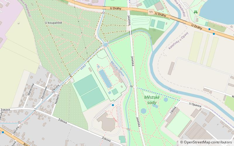 Koupaliště Opava location map