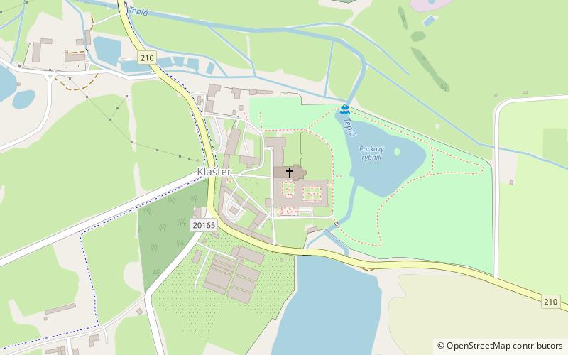 Teplá Abbey location map