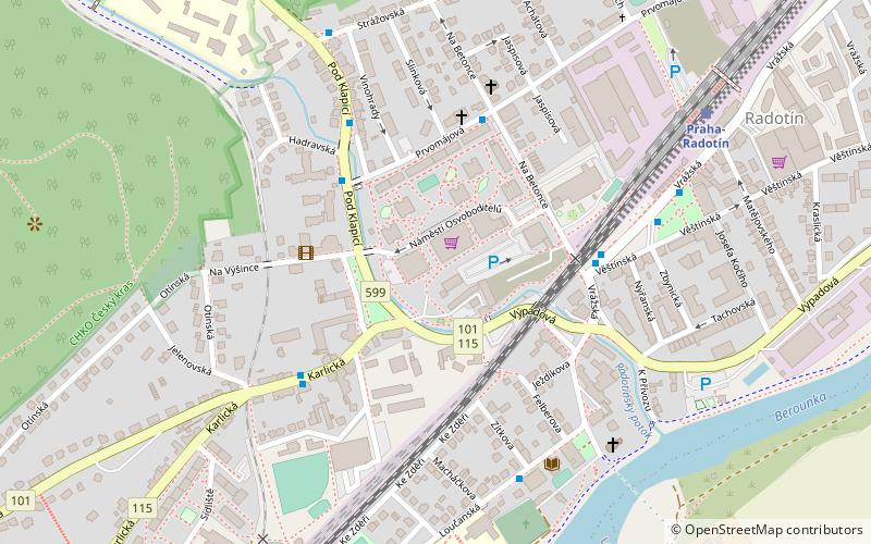 Prague 16 location map