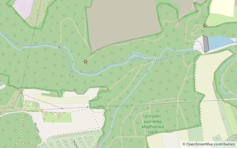 Modřany Gully location map