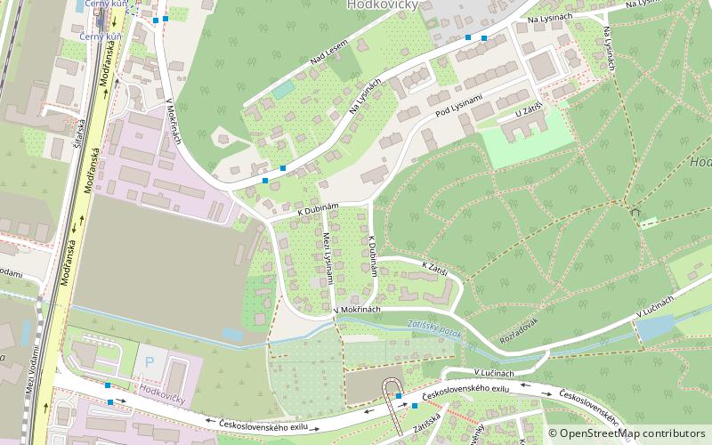 Hodkovičky location map