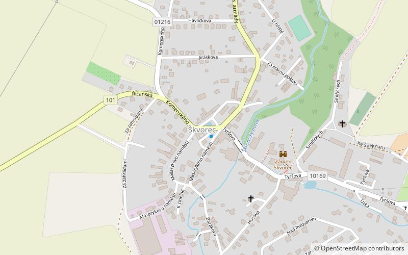 Škvorec location map