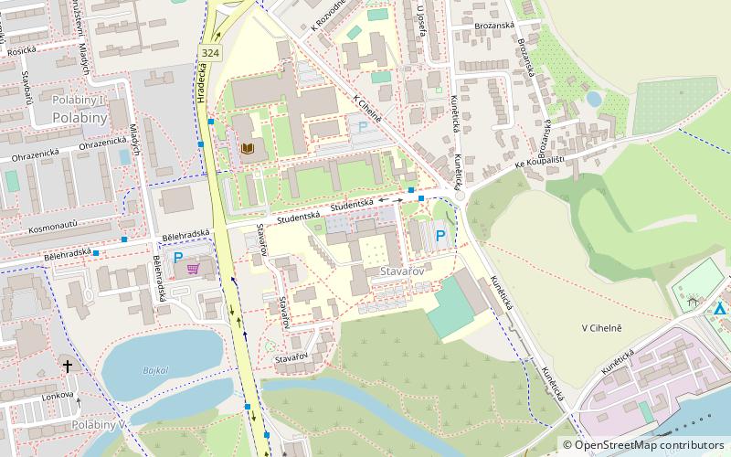 uniwersytet pardubice location map