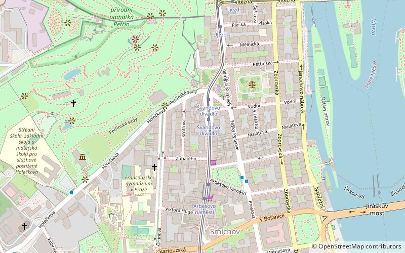 Švandovo divadlo location map
