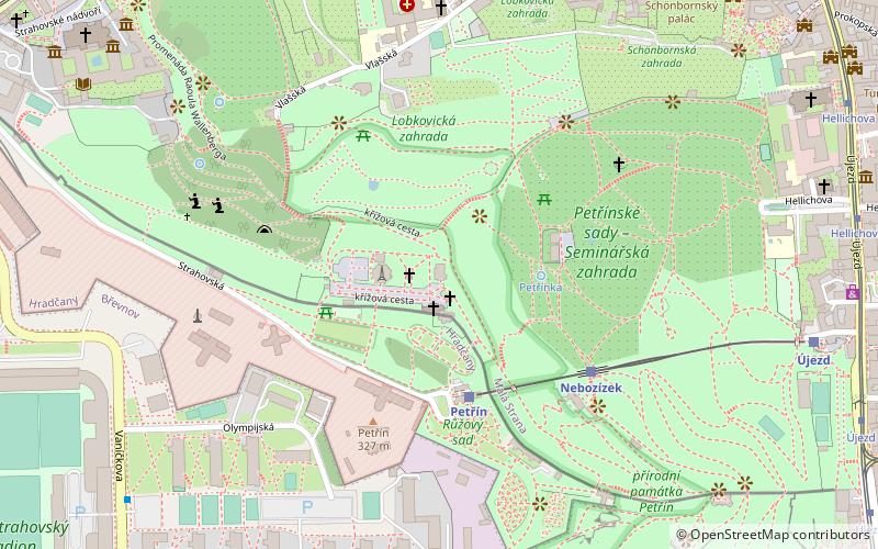 Mirror Maze on Petřín Hill location map