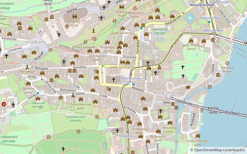 Charles University location map