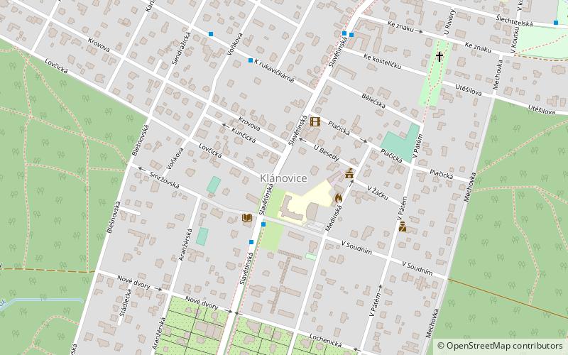 Klánovice location map