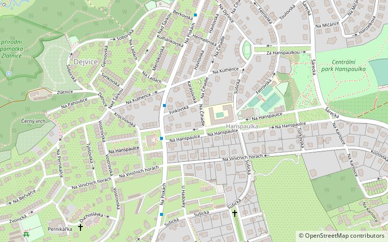 Dejvice location map