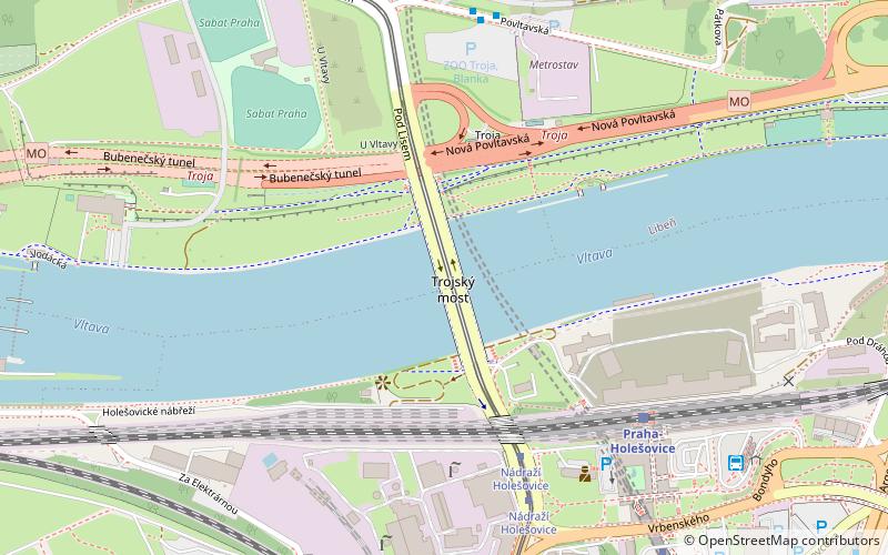 Troja-Brücke location map
