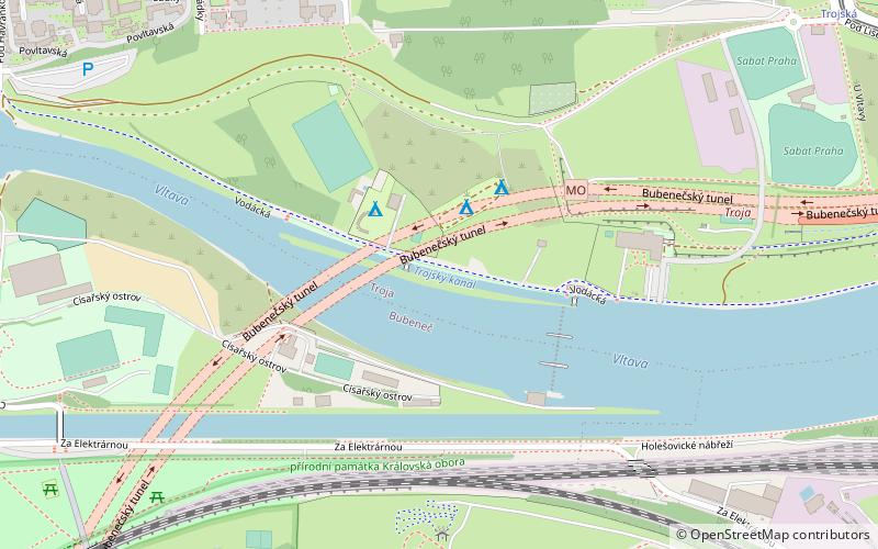 Prague-Troja Canoeing Centre location map