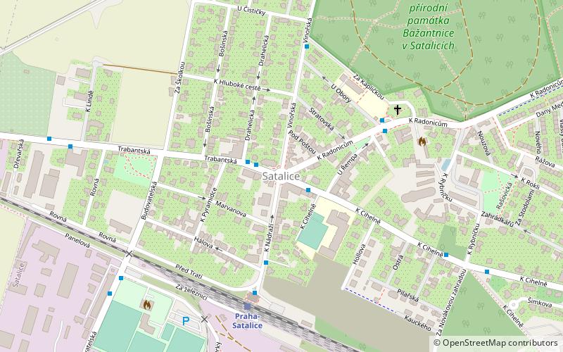 Satalice location map